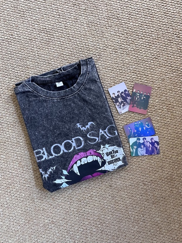 ENHYPEN concert inspired blood saga world tour print tshirt