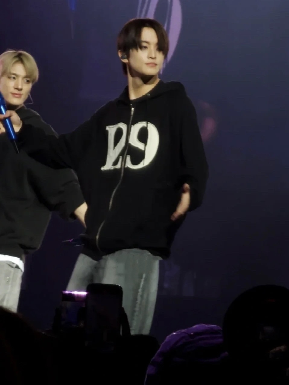 NCT&WayV&IVE Inspired 129 Logo Patch Zip-up Hoodie