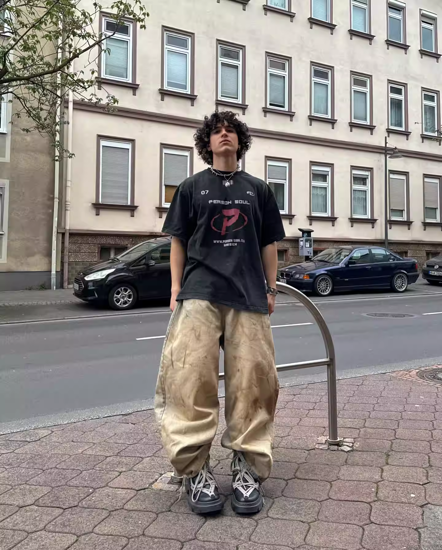 Blackpink Rose Inspired Vintage Distressed Baggy Wide-Leg Jeans