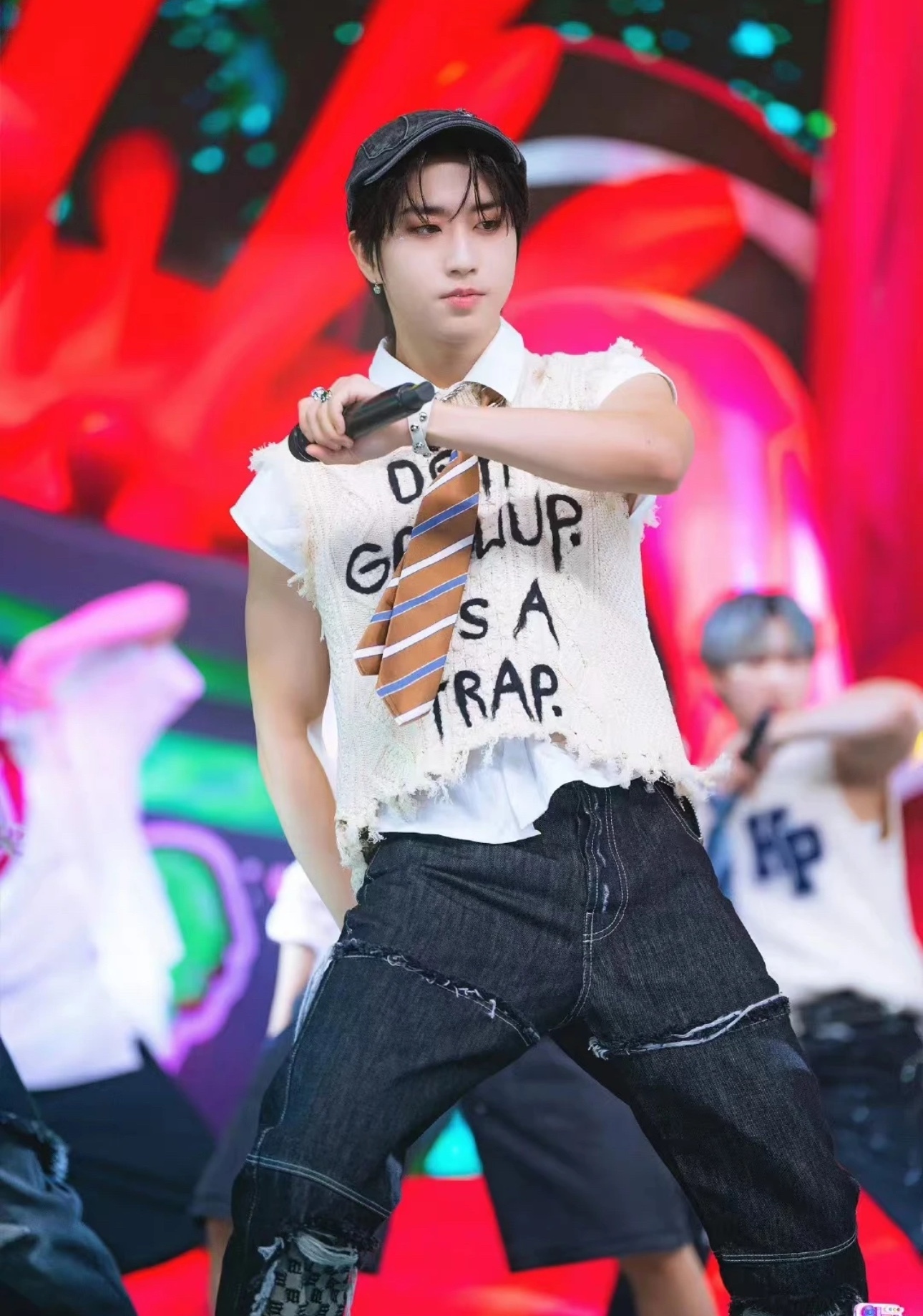 Straykids Jisung inspired Don’t Grow Up Knit Vest-Stray Kids