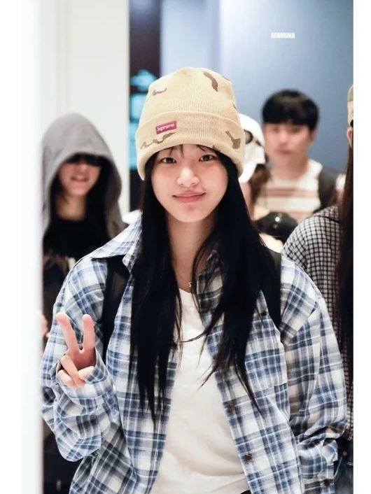 Newjeans Minji Inspired Blue Plaid Shirt - NJZ