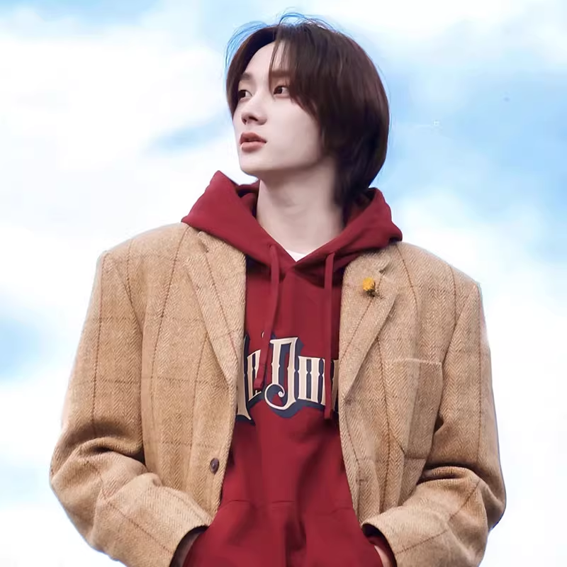 BOYNEXTDOOR Sungho Inspired No Doubt Burgundy Hoodie