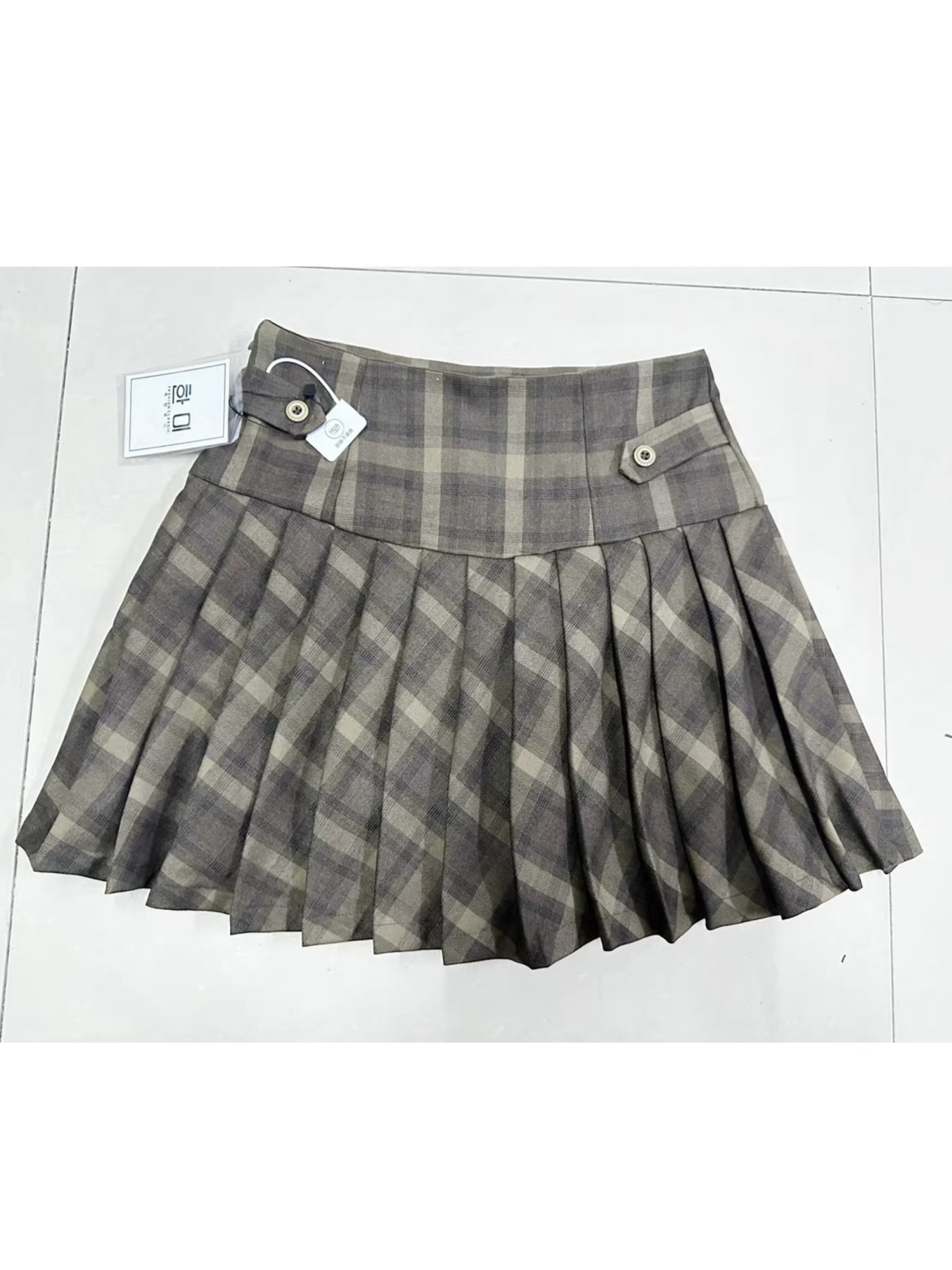 IVE Wonyoung Inspired Crop Top&Pleated Skirt Set