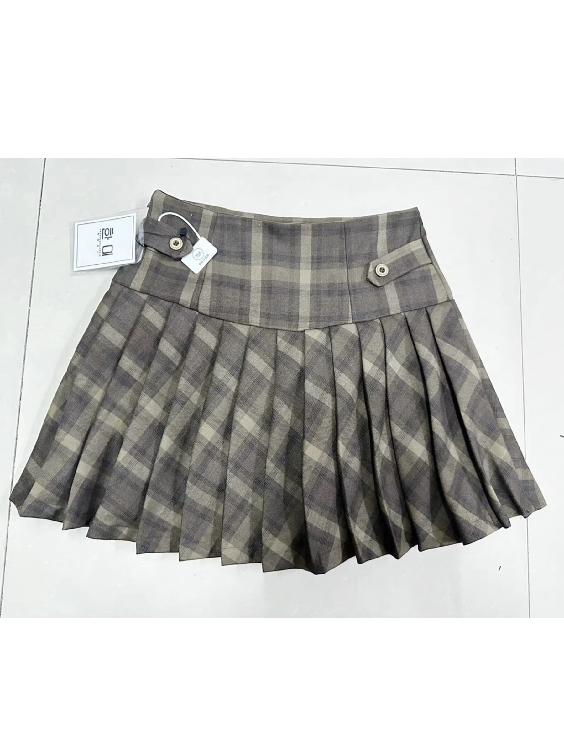 IVE Wonyoung Inspired Crop Top&Pleated Skirt Set