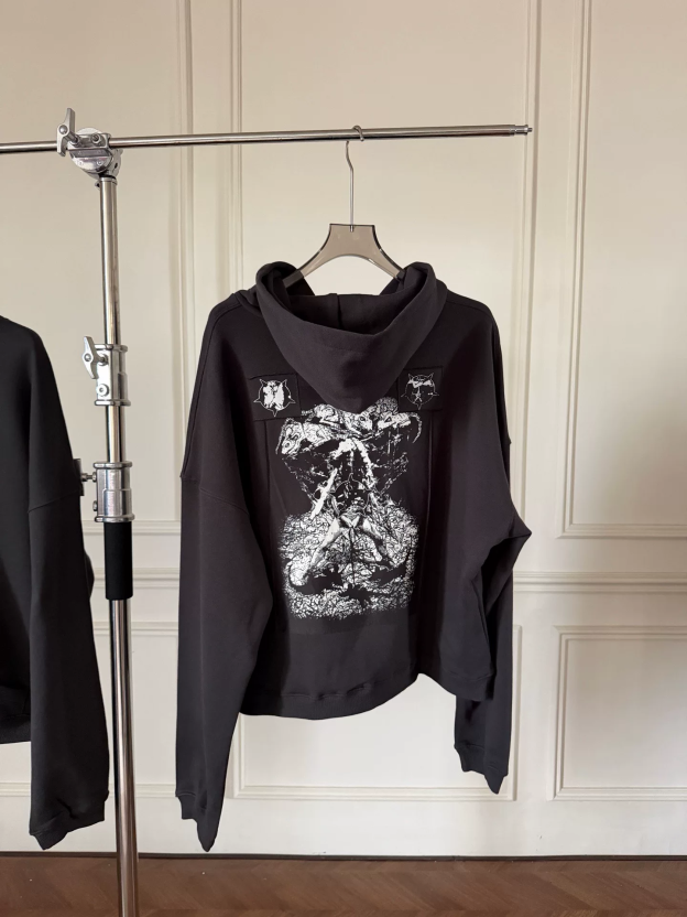 Cortis Martin Inspired Heaven Will Burn Your Eyes Zip-Up Hoodie