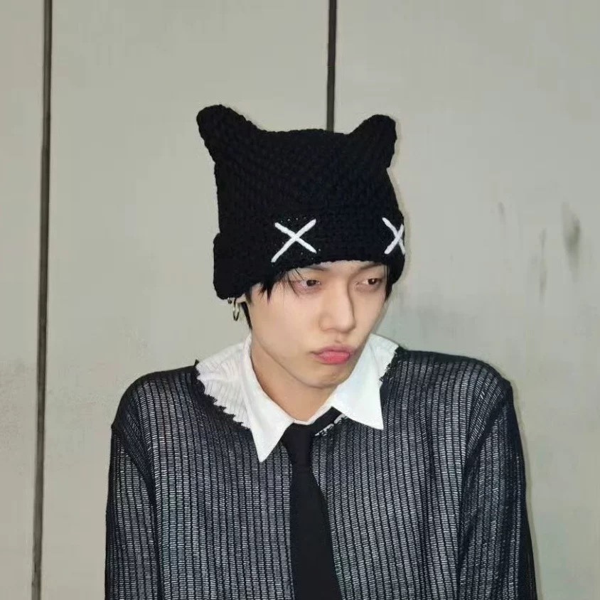 TXT YEONJUN "Cat Ear Beanie" inspired Knit Hat