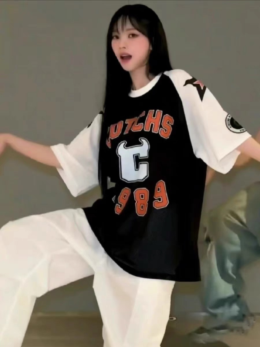 Aespa Karina Inspired Varsity Jersey T-Shirt