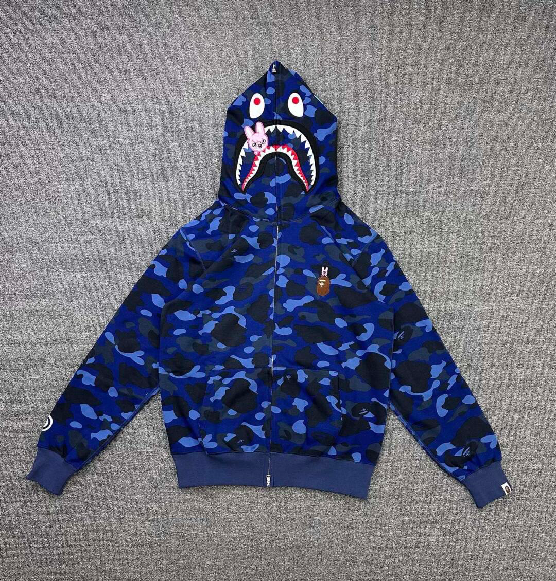 StrayKids Changbin BAPE Inspired Bape camo zip-up  hoodie-Stray Kids