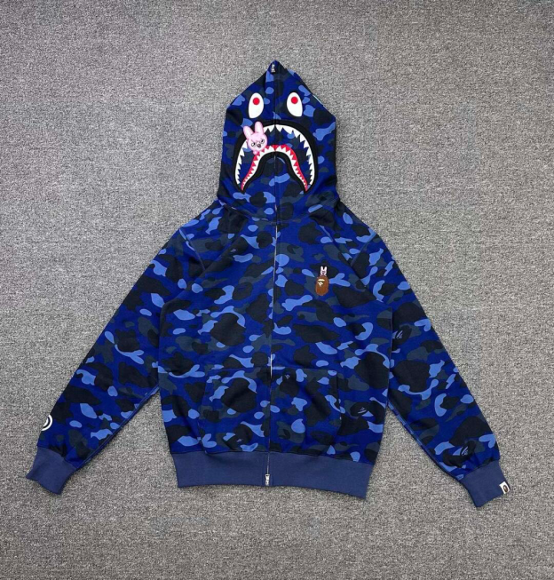 StrayKids Changbin BAPE Inspired Bape camo zip-up  hoodie-Stray Kids