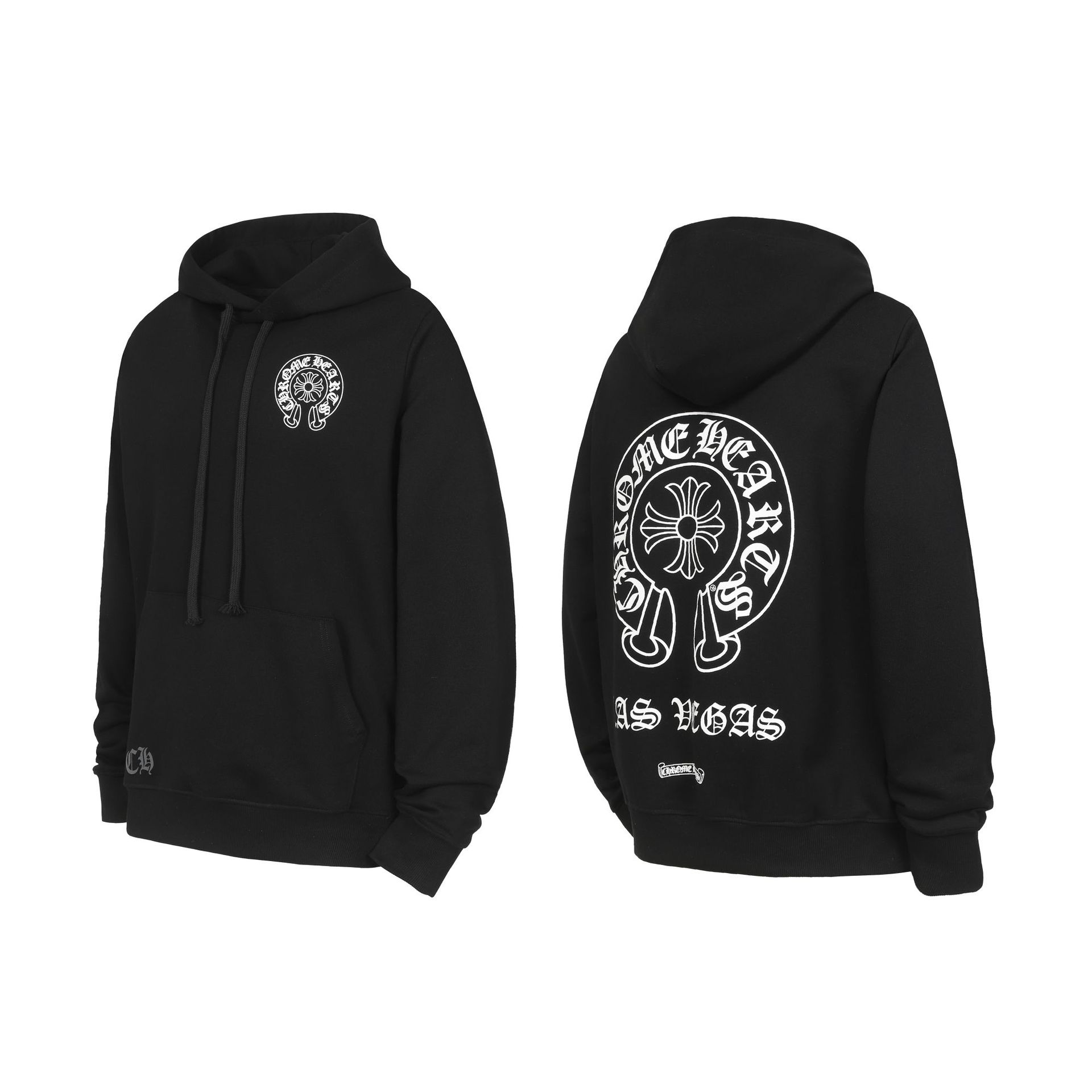 Ateez Wooyoung Inspired Chrome Hearts Style Cross Print Hoodie