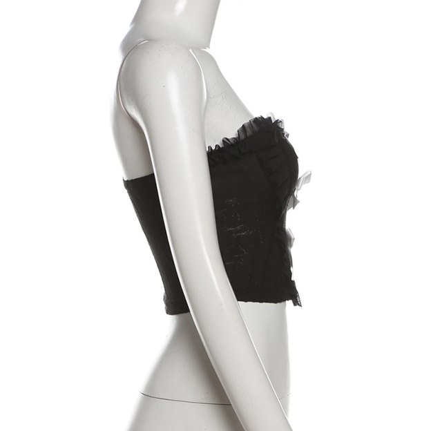 Bow Tie Tube Top-Outfitidea For Blinks BLACKPINK-Inspired Fashion