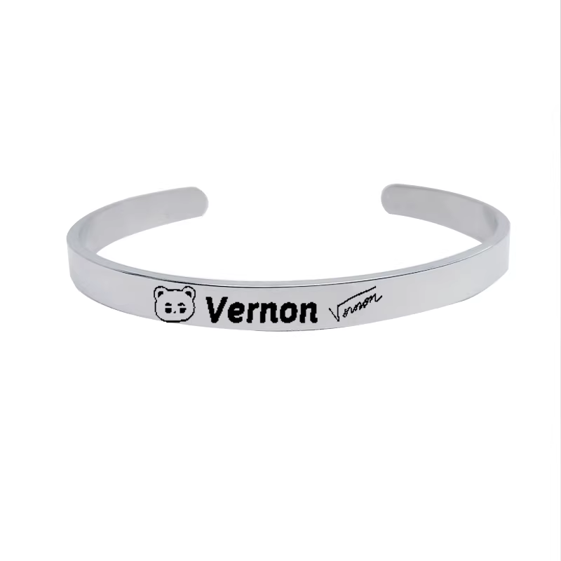 SEVENTEEN Fanmade Titanium Steel Cuff Bracelet