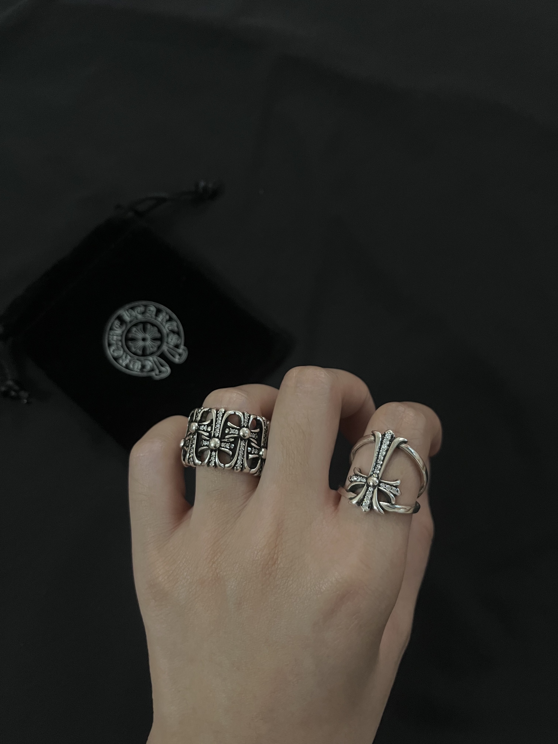 Enhypen Niki inspired chrome heart ring-Ni-Ki