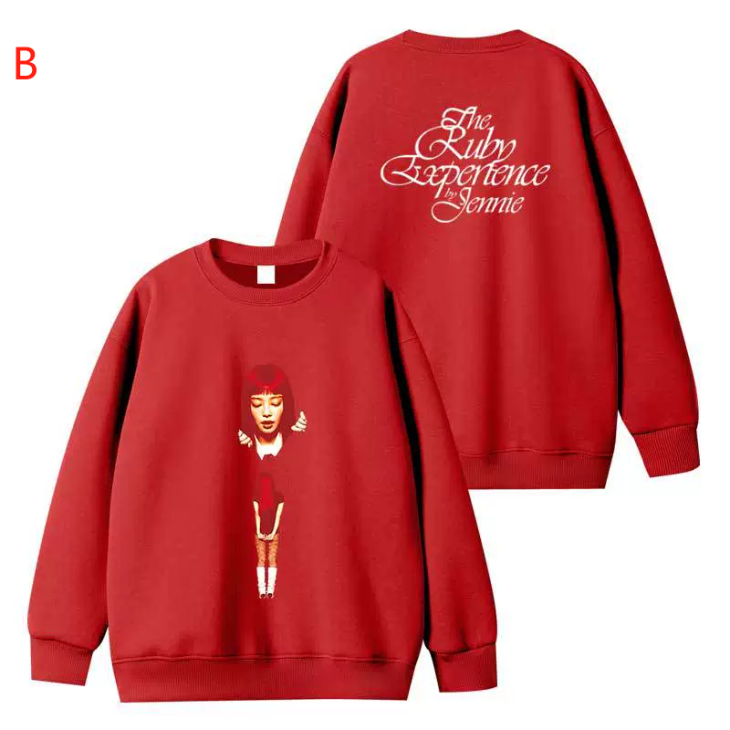 Jennie Ruby Crew Neck Sweatshirt Hoodie-Blackpink Jennie