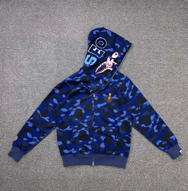 StrayKids Changbin BAPE Inspired Bape camo zip-up  hoodie-Stray Kids