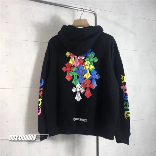 Ehypen Niki Inspired Multi Color Cemetery Cross Logo Hoodie