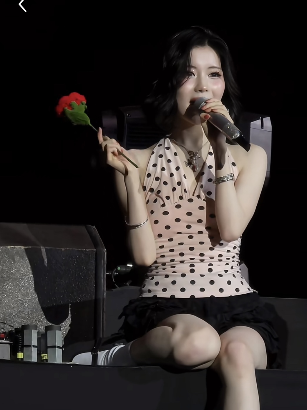 BabyMonster Asa Inspired Polka Dot Halter Top