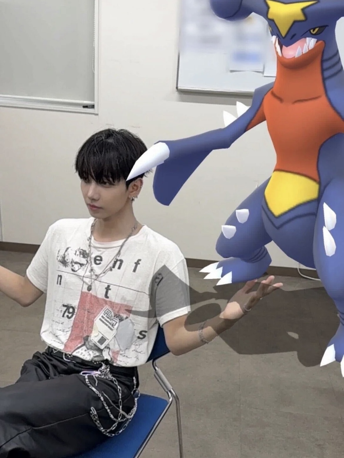 ENHYPEN Niki & Boynextdoor Jaehyun Inspired Punk Style Printed T-Shirt