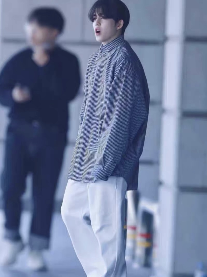 Seventeen S.coups Inspired Plaid Shirt