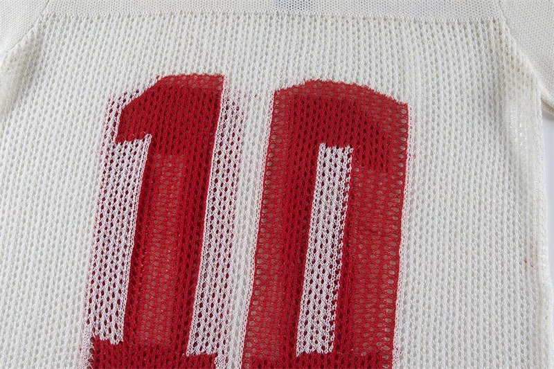 Stray kids Seungmin &Nctwish Jaehee number 10 Jacquard Knit Short Sleeve T-Shirt