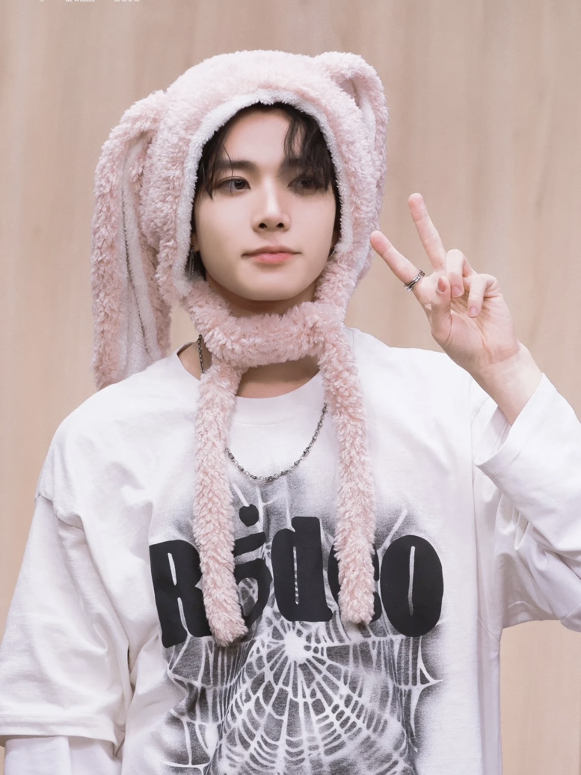 ENHYPEN Heesung Inspired Spider-web Print T-Shirt