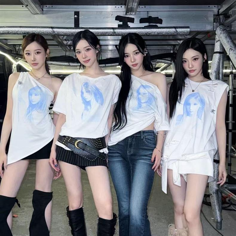 Aespa 2025 TOUR SYNK aeXIS LINE Merch Inspired T-Shirt