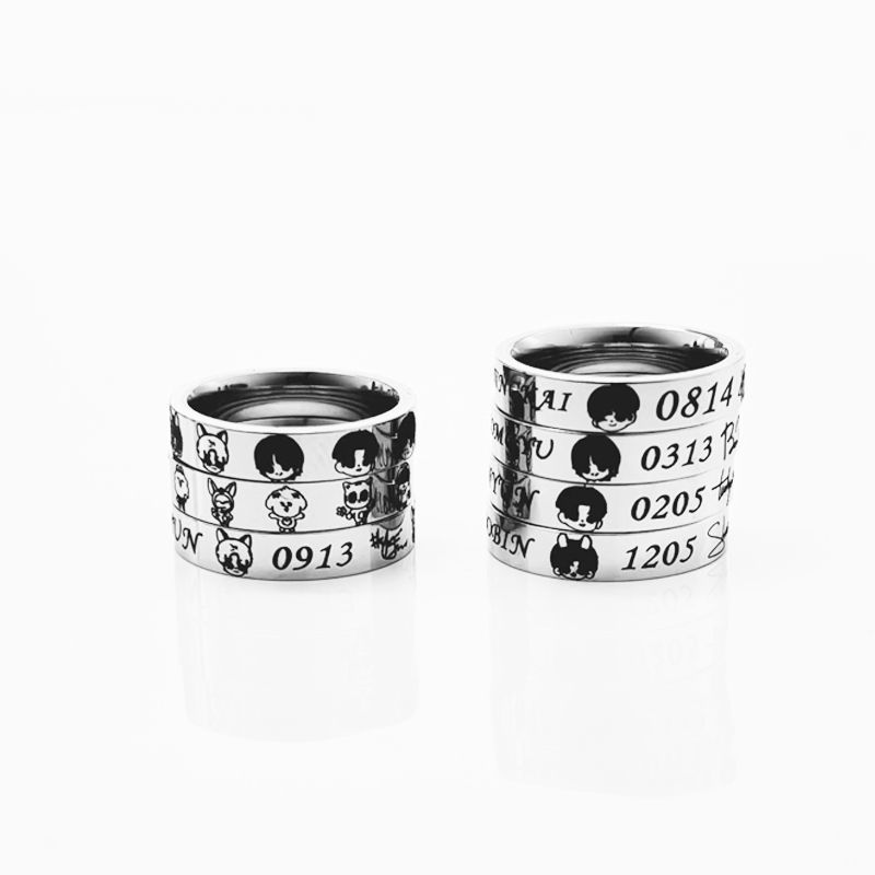 TXT Fanmade Birthdate Signature Ring 