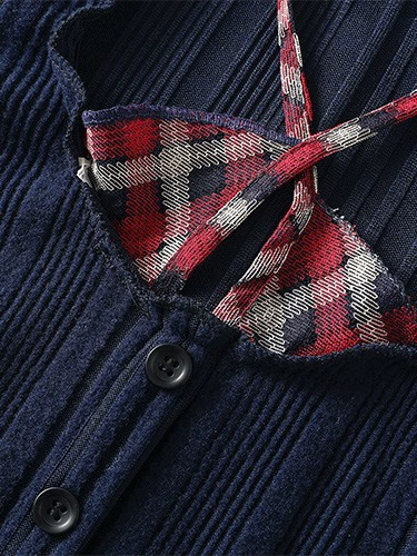 Fake two-piece tight long-sleeve top-Aespa Winter