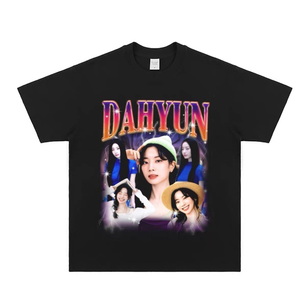 TWICE Custom Member Printed Retro Washed T-Shirt