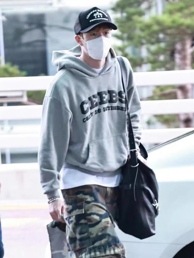 Stray Kids Bangchan Inspired Grey Hoodie