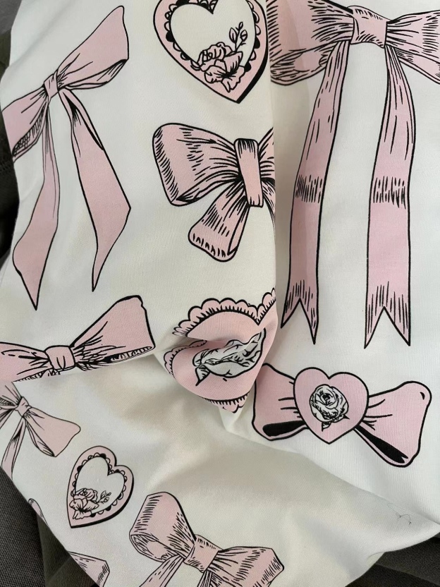 Red Velvet Joy Inspired Heart Bow Print Tee