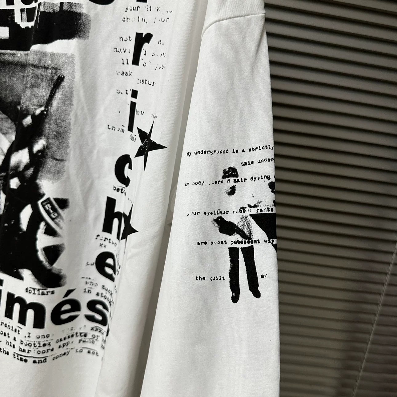 Straykids&TXT&WAYV Inspired Washed Printed Long Sleeve T-Shirt