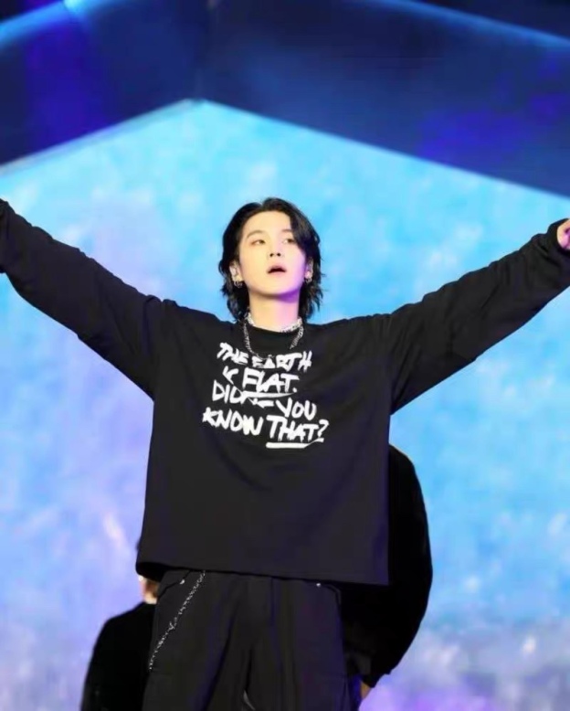 BTS SUGA Inspired Layered Street Tee Set