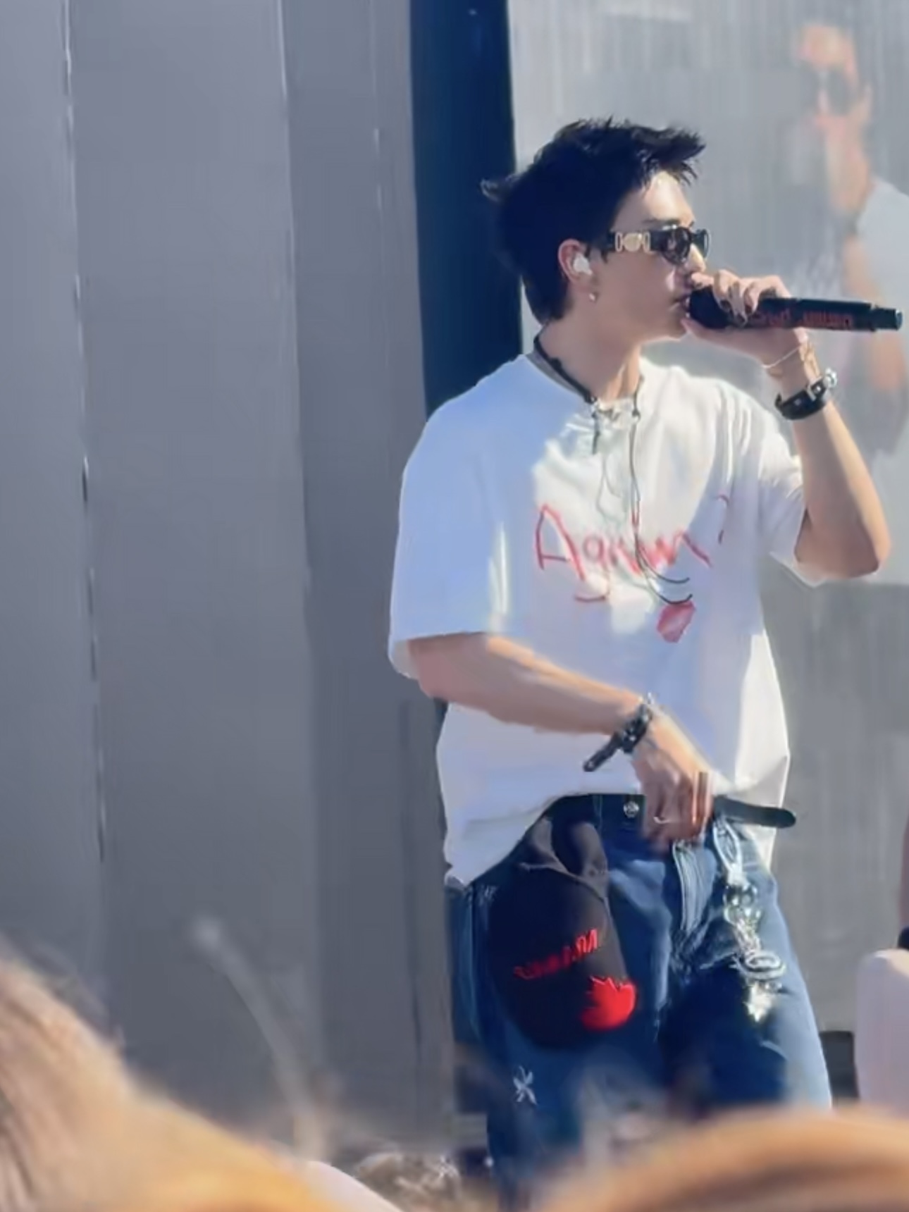 Stray kids hyunjin again lip print inspired tshirt-straykids