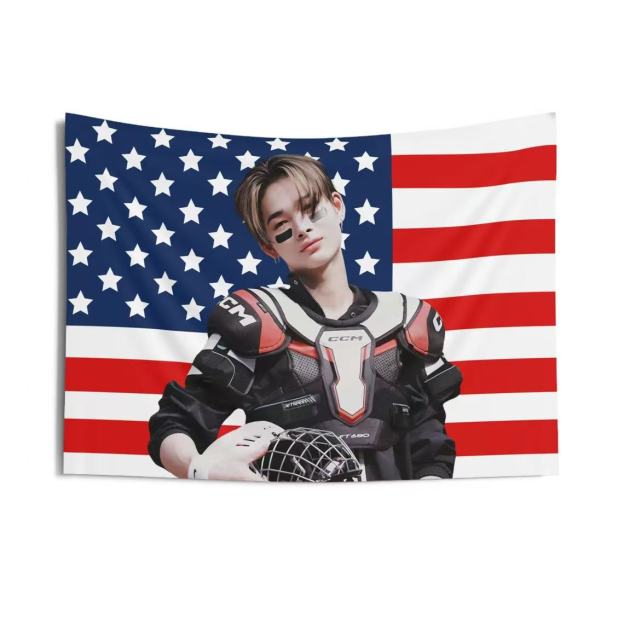 Enhypen NIKI Flag Tapestry- Kpop Wall Banner