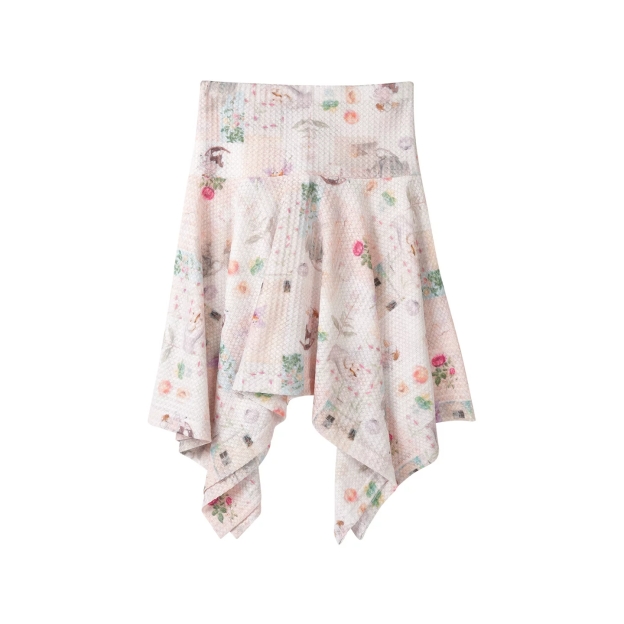 Blackpink Jennie&i-dle Miyeon Inspired Floral Print Tube Top&Asymmetric Skirt Set