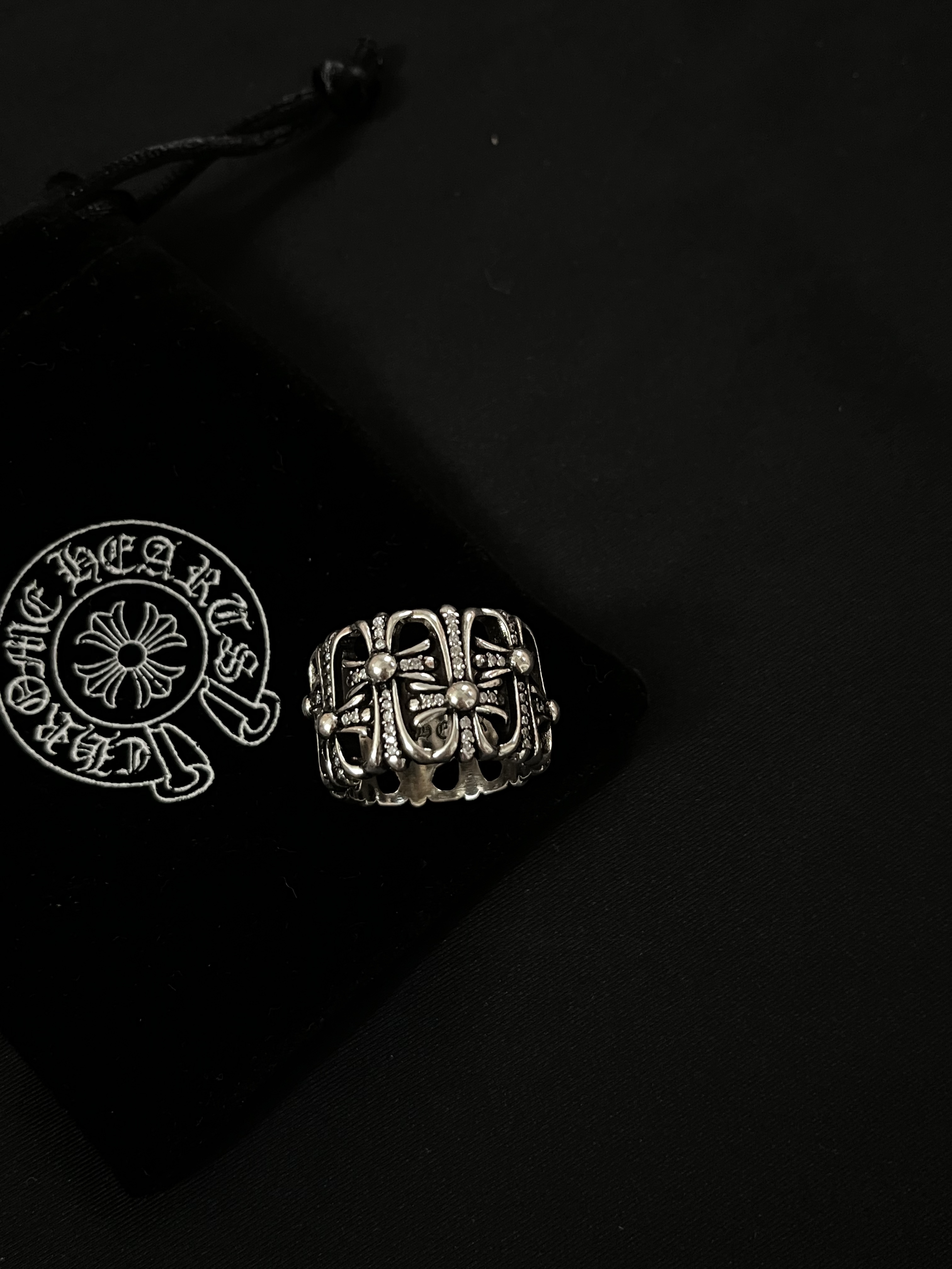 Enhypen Niki inspired chrome heart ring-Ni-Ki