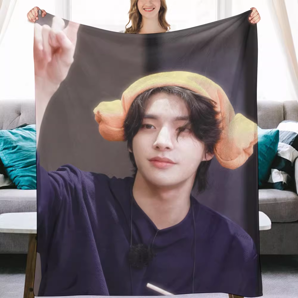 Enhypen Jake Fanmade Flanne Blanket - Kpop Concert Fan Blanket