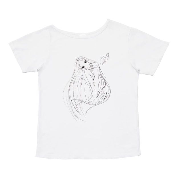 GIDLE SHUHUA Inspired Manga Girl Illustration Off Shoulder Tee