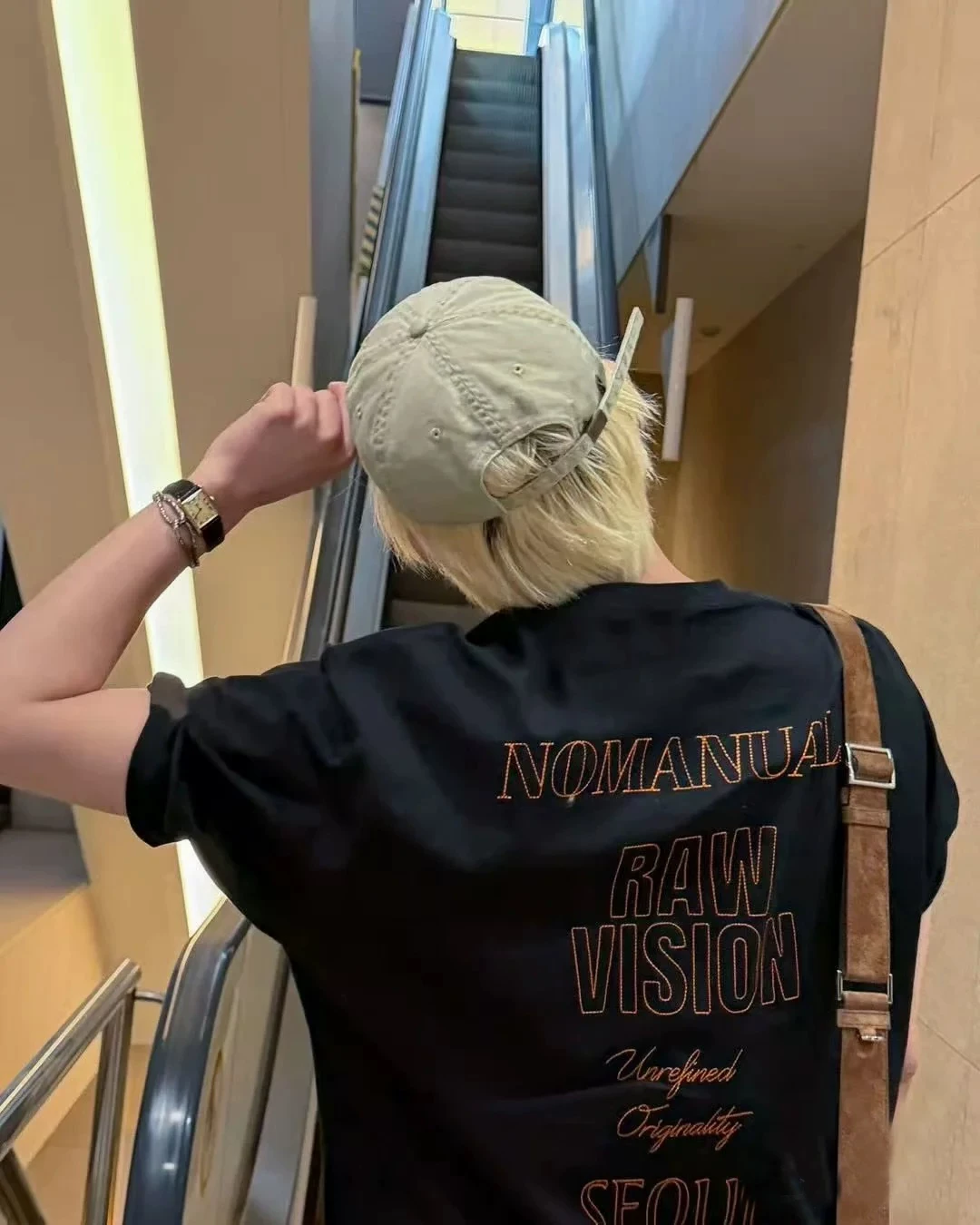 Heeseung Evan Inspired Raw Vision Seoul Letter Print T-Shirt