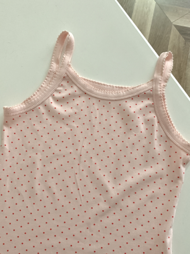 IVE Wonyoung Inspired 2-Layer Dot V Cami Set