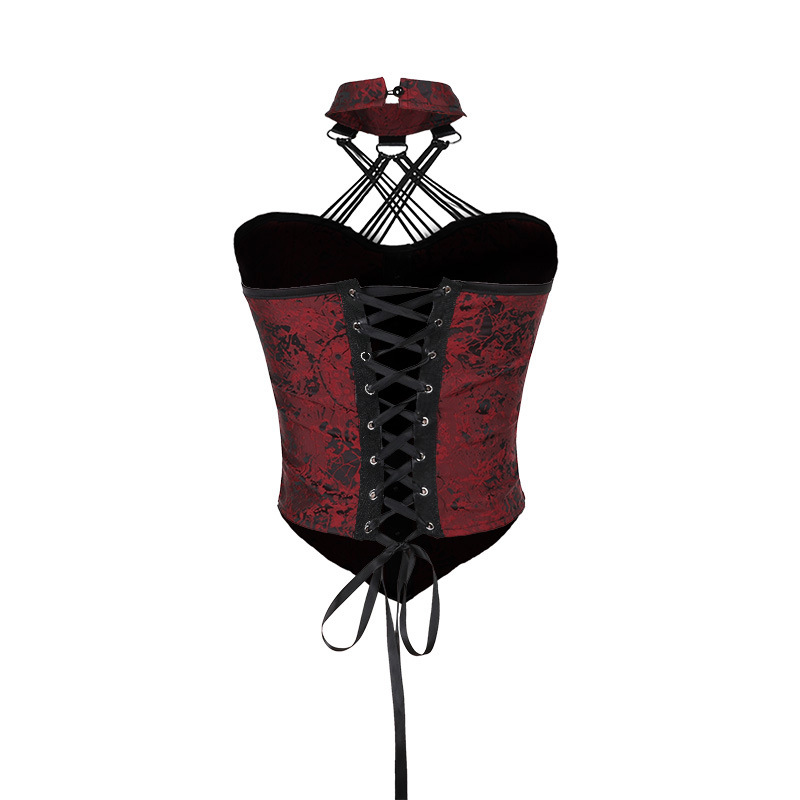 Jacquard Bustier Halter Tube Top-Straykids concert outfitidea for STAY