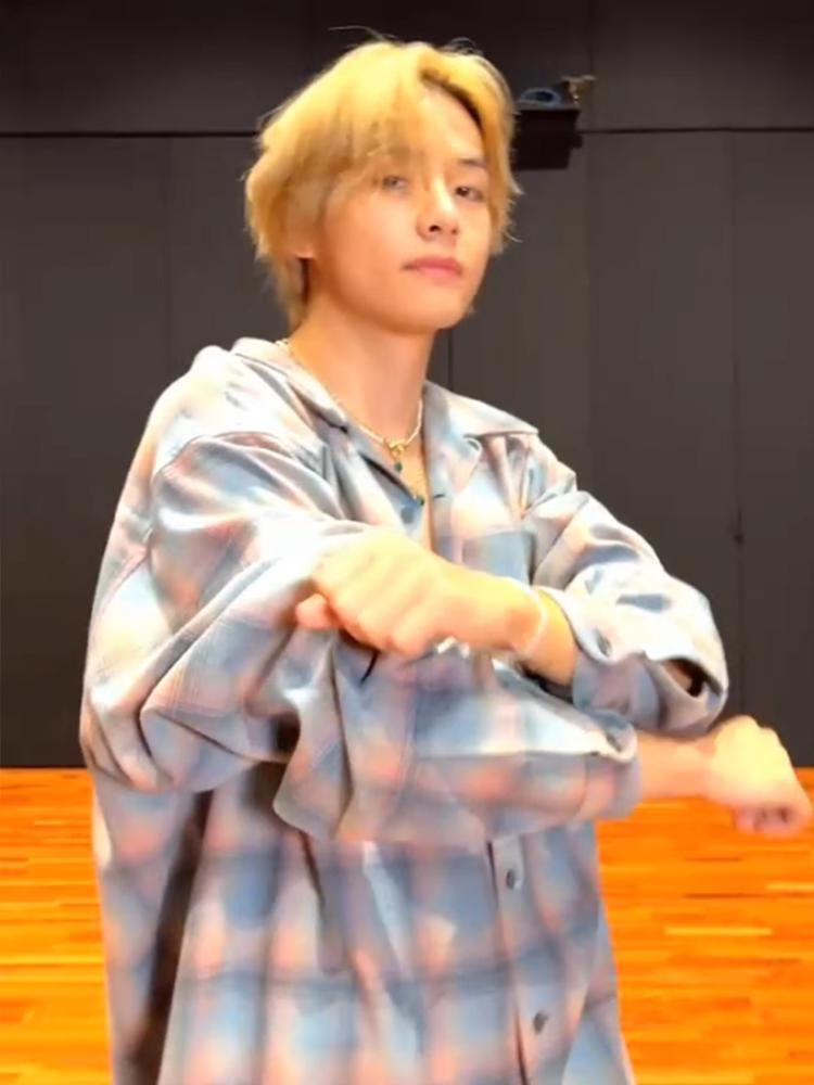 BTS V Inspired Plaid Shirt