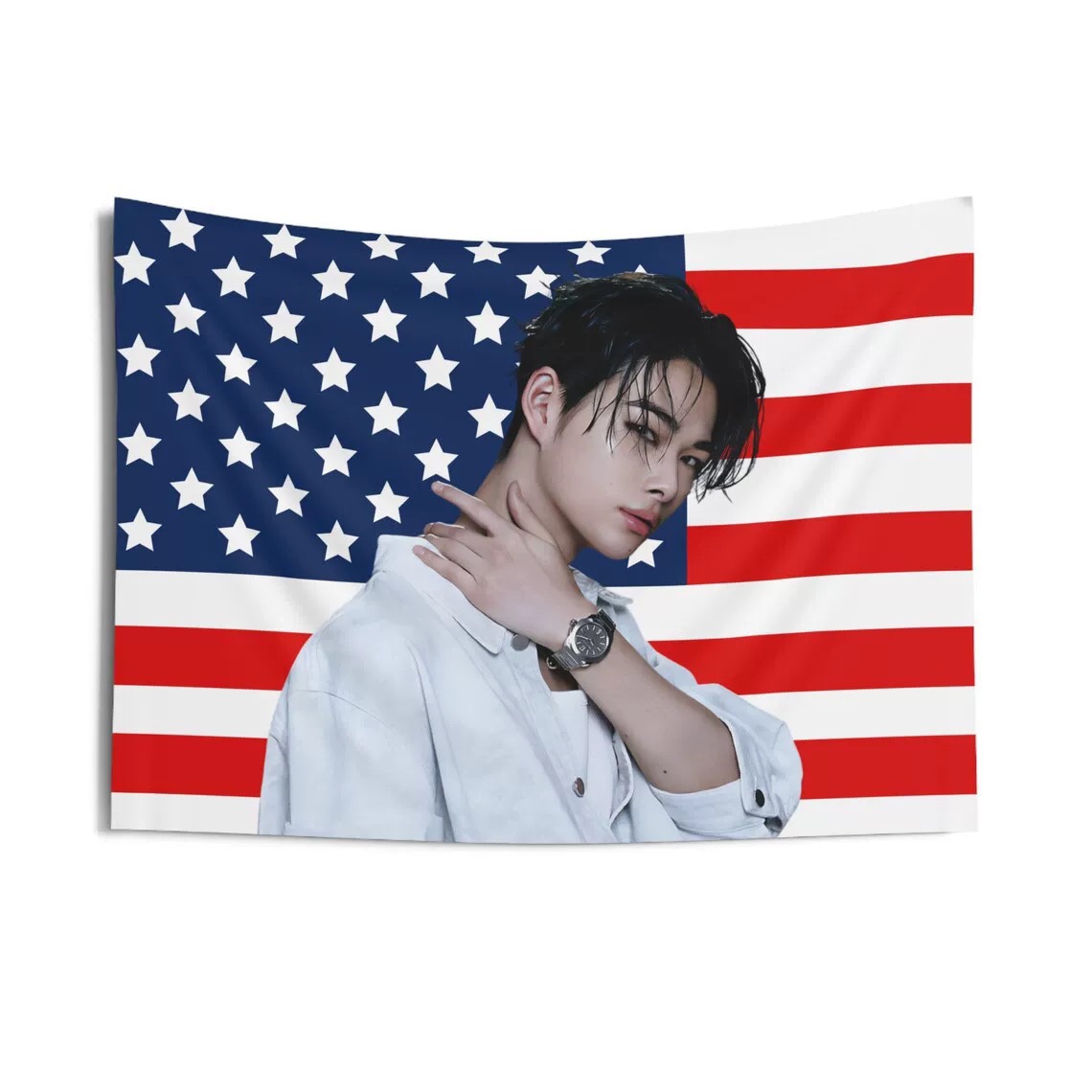 Enhypen NIKI Flag Tapestry- Kpop Wall Banner