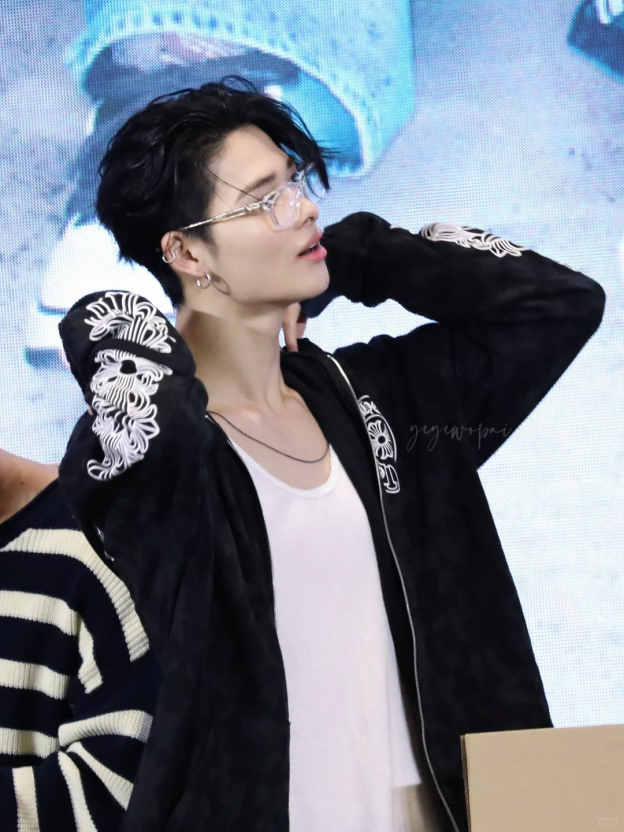 Enhypen Niki&Heeseung Inspired Cross Pattern Zip-up Hoodie