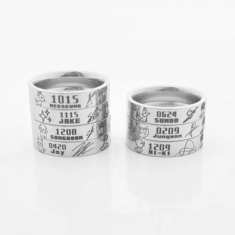 ENHYPEN Fanmade Birthdate Signature Ring 