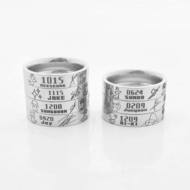 ENHYPEN Fanmade Birthdate Signature Ring 