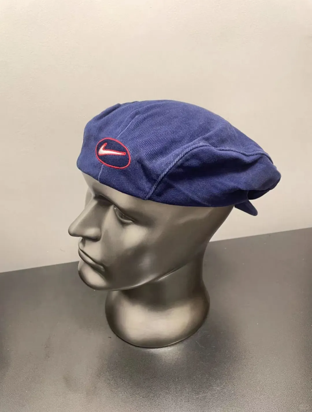 Cortis Juhoon Inspired Vintage Navy Corduroy Newsboy Beret 90s Retro Unisex Hat