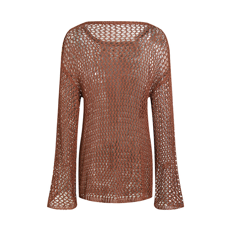 Enhypen SUNOO Inspired See Through Knitted Sweater Top