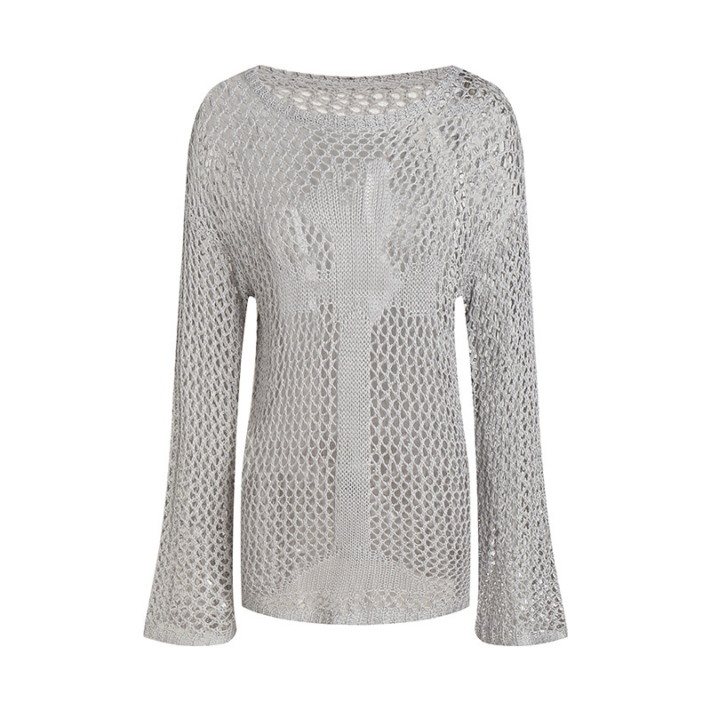 Enhypen SUNOO Inspired See Through Knitted Sweater Top